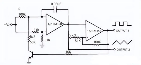 Figure15- LM358 Voltage Controlled Oscillator (VCO)