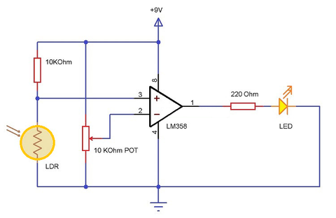 Figure6-Digital Dark Sensor Using LM358