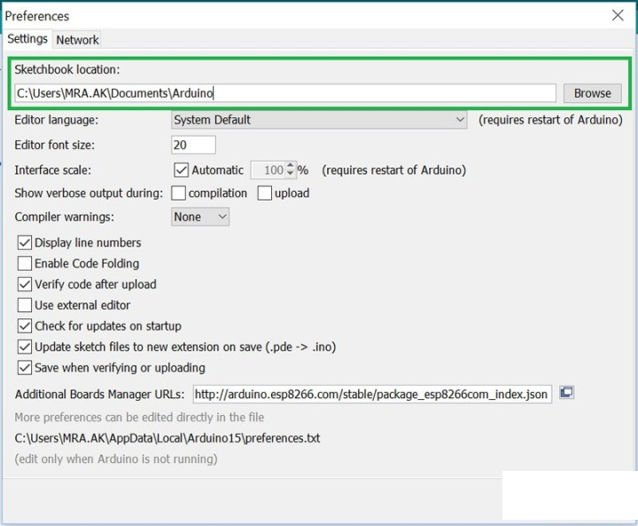 Figure6-Move the file to the Arduino sketchbook location