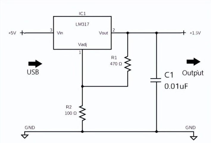 Figure11-LM317 as a USB battery replacement