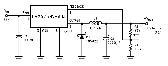 Figure5-1.2-50V/3A variable output step-down switching regulator