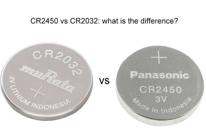 CR2450 vs CR2032: what is the difference?